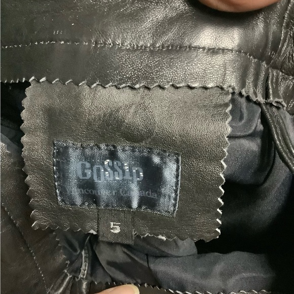 EUC Vintage leather pencil skirt Gossip Vancouver Canada - Picture 6 of 7